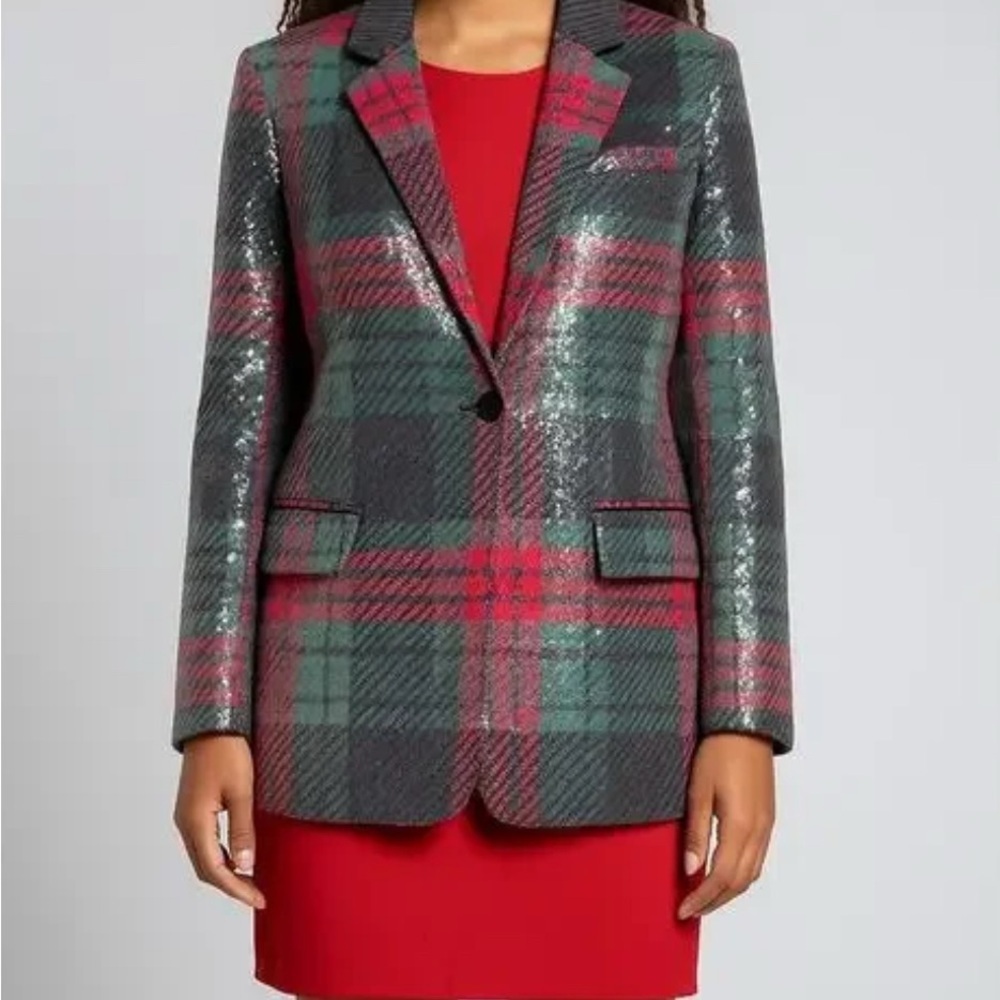 Johnny Wujek for JCPenney Sequin Christmas Holiday 🎄 Blazer NWT